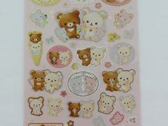 Cute Kawaii San-X Korilakkuma Chairoikoguma Happy Ice Cream Sticker Sheet 2019 - B - for Planner Journal Scrapbook Craft