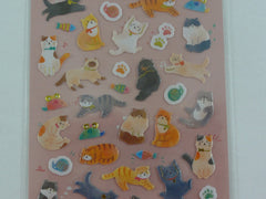 Cute Kawaii Daiso Cat Kitten Sticker Sheet - 2 sheets - for Journal Planner Craft Organizer