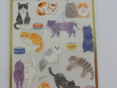 Cute Kawaii Mind Wave Weekend Series - Cat Kitten Sticker Sheet - for Journal Planner Craft