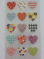 Cute Kawaii Mind Wave Hearts Love Sticker Sheet - for Journal Planner Craft