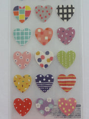 Cute Kawaii Mind Wave Hearts Love Sticker Sheet - for Journal Planner Craft