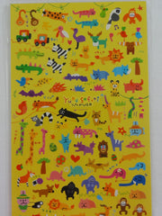 Cute Kawaii Mind Wave Animals Hippo Giraffe Wild Zoo Sticker Sheet - for Journal Planner Craft