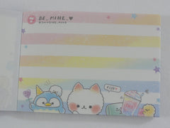 Cute Kawaii Kamio Cotton Cat Milk Drink Mini Notepad / Memo Pad - Stationery Design Writing Collection