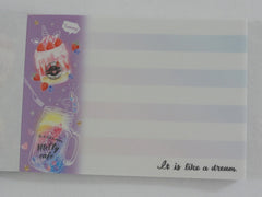 Cute Kawaii Crux Melty Cafe Coffee Drink Mini Notepad / Memo Pad - G - Stationery Designer Paper Collection