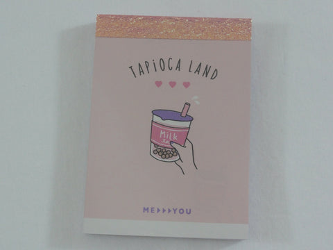 Cute Kawaii Kamio Tapioca Bubble Tea Drink Mini Notepad / Memo Pad - Stationery Designer Paper Collection