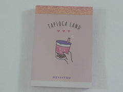 Cute Kawaii Kamio Tapioca Bubble Tea Drink Mini Notepad / Memo Pad - Stationery Designer Paper Collection