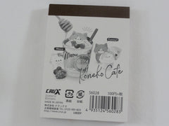 Cute Kawaii Koneko Cafe Cat Love It Mini Notepad / Memo Pad - F - Stationery Design Writing Collection