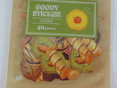 Cute Kawaii Mind Wave Bake Goods Bakery Sweet Cookie Almond Heart Flake Stickers Sack - for Journal Agenda Planner Scrapbooking Craft