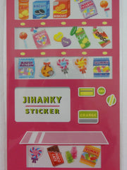 Cute Kawaii Mind Wave Vending Machine Style Sticker Sheet - C Snacks - for Journal Planner Craft Organizer Schedule