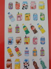 Cute Kawaii Mind Wave Vending Machine Style Sticker Sheet - E Drinks - for Journal Planner Craft Organizer Schedule