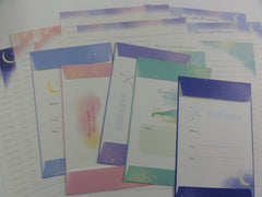 Cute Kawaii Crux Moon Night Memories Letter Sets - Stationery Writing Paper Envelope