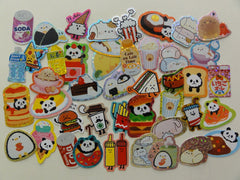 Cute Kawaii Junk Food Marshmallow Soda Rice Ball theme Flake Stickers - 44 pcs