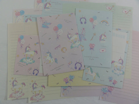 Crux Twinkle Unicorn Style Letter Sets - Stationery Writing Paper Envelope