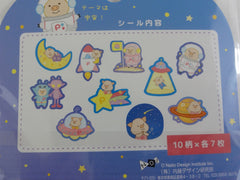 Cute Kawaii Piggy theme Flake Stickers Sack B - Astraunot Space - for Journal Agenda Planner Scrapbooking Craft