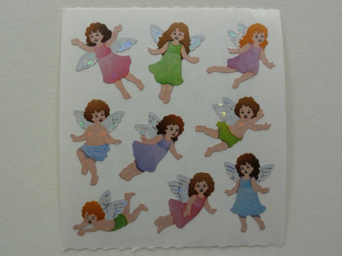 Sandylion Angels Glitter Sticker Sheet / Module - Vintage & Collectible