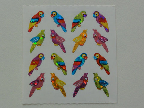 Sandylion Birds Glitter Sticker Sheet / Module - Vintage & Collectible