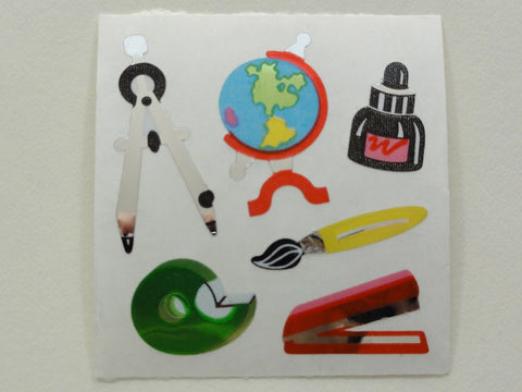 Sandylion Office Desk Accessories Shiny Mylar Sticker Sheet / Module - Vintage & Collectible