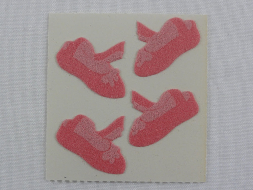 Sandylion Ballet Shoes Fuzzy Sticker Sheet / Module - Vintage & Collectible