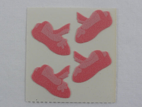 Sandylion Ballet Shoes Fuzzy Sticker Sheet / Module - Vintage & Collectible