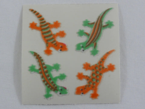 Sandylion Lizard Fuzzy Sticker Sheet / Module - Vintage & Collectible