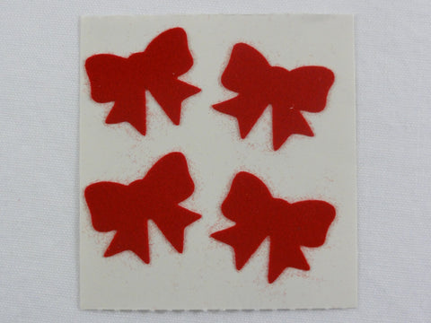 Sandylion Bow Fuzzy Sticker Sheet / Module - Vintage & Collectible