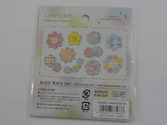 Cute Kawaii Mind Wave Flowers Flake Stickers Sack - for Journal Agenda Planner Scrapbooking Craft