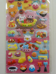 Cute Kawaii Bear Yummy Food Sticker Sheet