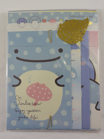Cute Kawaii San-X Jinbesan Letter Set Pack - A
