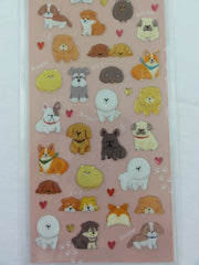 Cute Kawaii Mind Wave Dog Puppies Sticker Sheet - for Journal Planner Craft Organizer Scrapbook Notebook