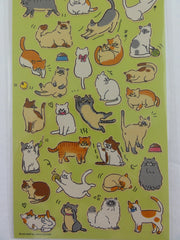 Cute Kawaii Mind Wave Cat Fun Sticker Sheet - for Journal Planner Craft Scrapbook Notebook Organizer