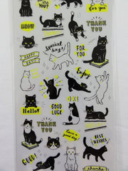 Cute Kawaii Mind Wave Fun Naughty Cat Sticker Sheet - for Journal Planner Craft Scrapbook Notebook Organizer