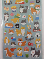 Cute Kawaii Mind Wave Dogs Puppies Sticker Sheet - for Journal Planner Craft Scrapbook Notebook Organizer