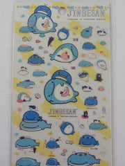 Cute Kawaii San-X Jinbesan Whale Sticker Sheet 2017 - F - for Planner Journal Scrapbook Craft