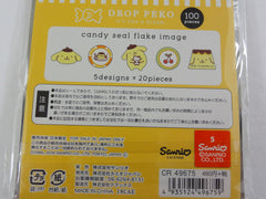 Cute Kawaii Candy Drop Style Flake Stickers Sack - Pom Pom Purin - for Journal Planner Agenda Craft Scrapbook Collectible Sanrio