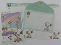 Cute Kawaii Kamio Peanuts Snoopy Mini Letter Sets - G -  Small Writing Gift Secret Note Envelope Set Stationery