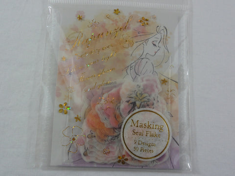 Cute Kawaii Kamio Rapunzel Stickers Flake Sack - Collectible Planner Journal Scrapbooking Craft DIY Organizer - Princess Fairy Tale