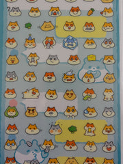 Cute Kawaii Mind Wave Funny Hamster Sticker Sheet - for Journal Planner Craft Organizer Calendar