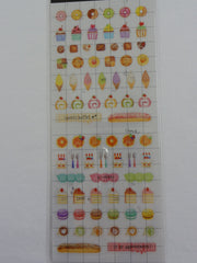 Cute Kawaii Mind Wave Donut Muffin Ice Cream Cookie Sweet Bakery time Schedule Sticker Sheet - for Journal Planner Craft Organizer