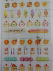 Cute Kawaii Mind Wave Donut Muffin Ice Cream Cookie Sweet Bakery time Schedule Sticker Sheet - for Journal Planner Craft Organizer