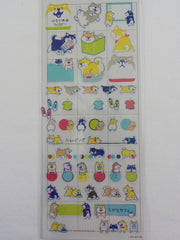 Cute Kawaii Mind Wave Dog Puppies Fun time Schedule Sticker Sheet - for Journal Planner Craft Organizer