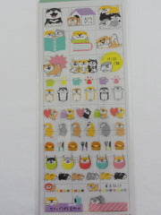 Cute Kawaii Mind Wave Dog Puppies Fun time Schedule Sticker Sheet - for Journal Planner Craft Organizer