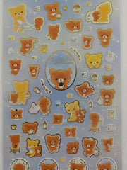 Cute Kawaii San-X Rilakkuma Bear Star Shower Sticker Sheet 2019 - A - for Planner Journal Scrapbook Craft