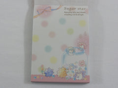 Cute Kawaii Crux Hedgehog Sugar Star Mini Notepad / Memo Pad - Stationery Designer Paper Collection