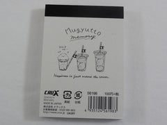 Cute Kawaii Hedgehog Bear Penguin Mugyutto Lemonade Stand Mini Notepad / Memo Pad - A - Stationery Design Writing Collection
