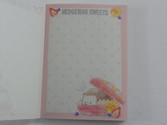 Cute Kawaii Crux Hedgehog Sweets Mini Notepad / Memo Pad - Stationery Designer Paper Collection