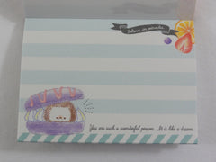 Cute Kawaii Crux Hedgehog Sweets Mini Notepad / Memo Pad - Stationery Designer Paper Collection