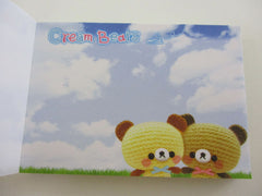 Cute Kawaii Crux Cream Bears Mini Notepad / Memo Pad - Stationery Designer Paper Collection