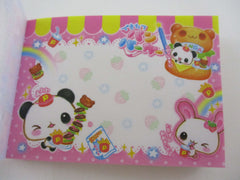 Cute Kawaii Kamio Panda Burger Mini Notepad / Memo Pad - Stationery Designer Paper Collection