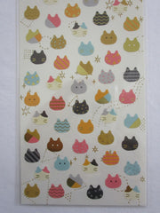 Cute Kawaii Mind Wave Cat Kitten Sticker Sheet - for Journal Planner Craft Scrapbook Notebook Organizer