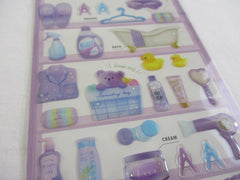 Cute Kawaii Crux Pick Me Sticker Sheet - Purple - Bath Clean Laundry Wash - for Journal Planner Craft